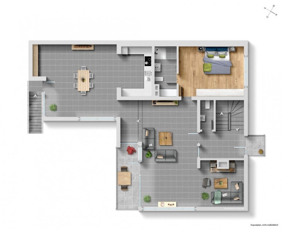 OBERGESCHOSS Einfamilienhaus Bensheim