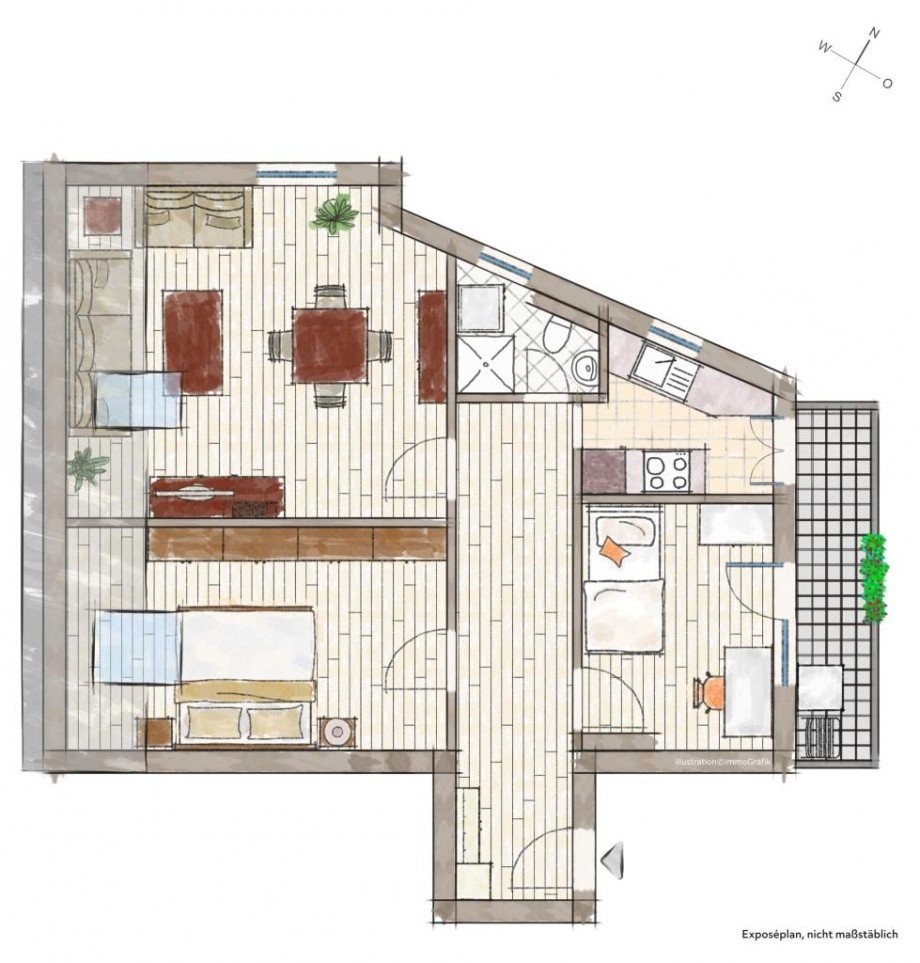 DACHGESCHOSS Etagenwohnung Ober-Ramstadt