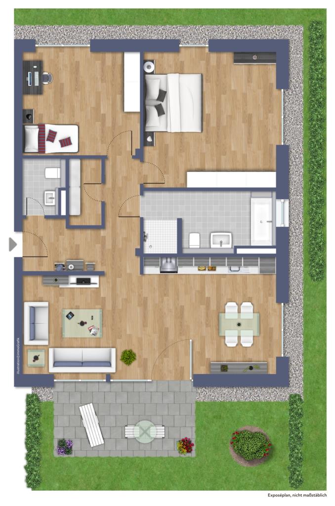 ERDGESCHOSS Etagenwohnung Darmstadt