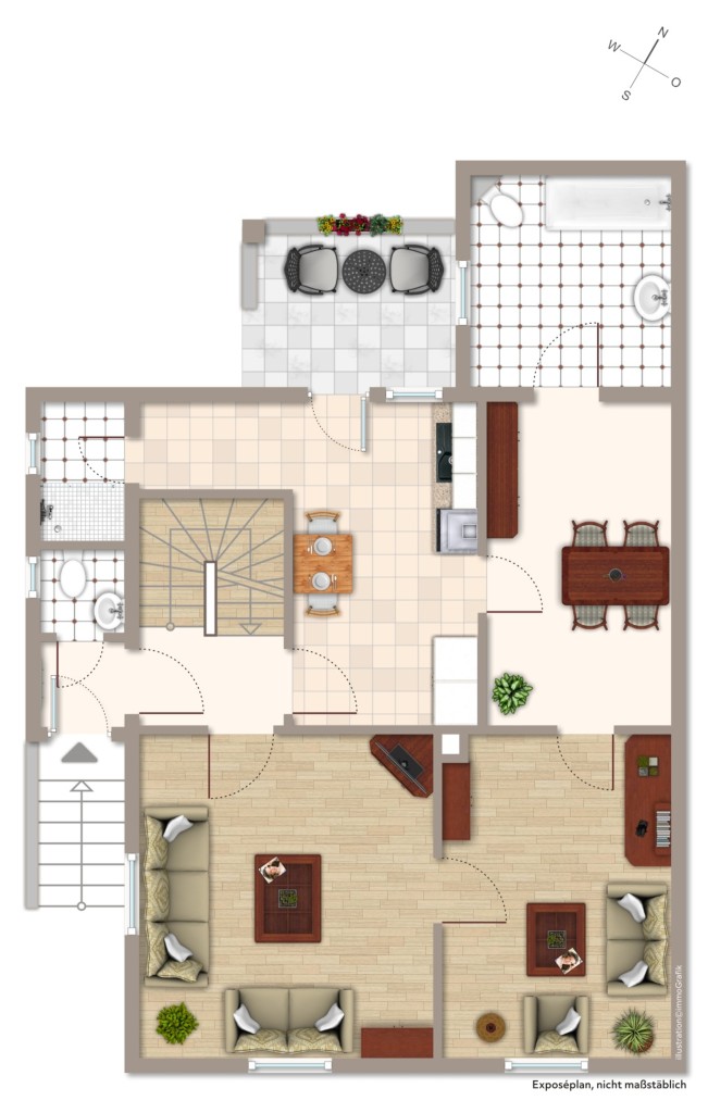 ERDGESCHOSS Doppelhaush�lfte Reinheim