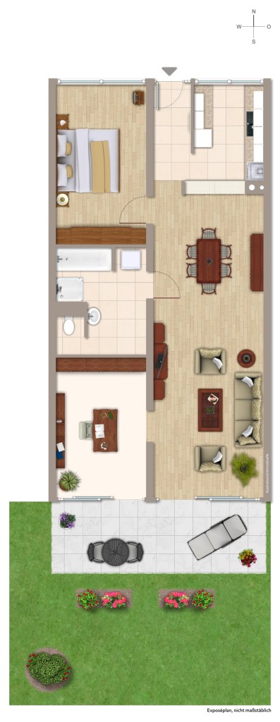 ERDGESCHOSS Etagenwohnung Messel