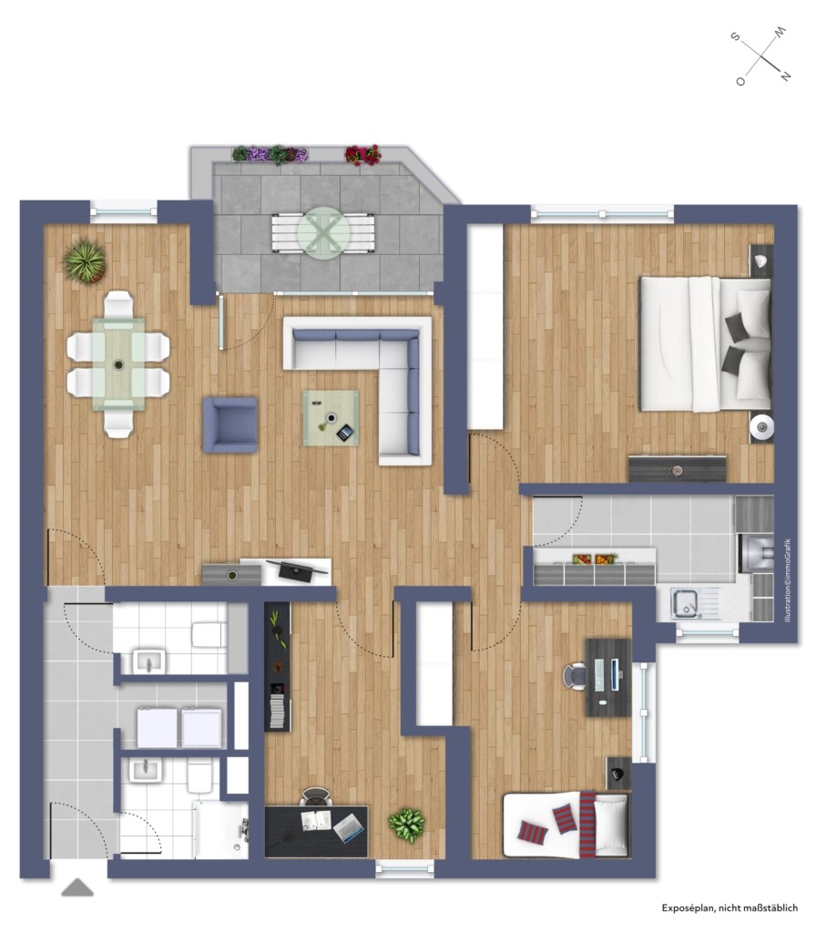 2. OBERGESCHOSS Etagenwohnung Darmstadt