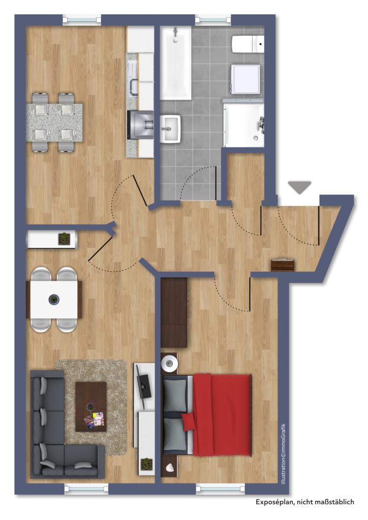 3. OBERGESCHOSS Etagenwohnung Darmstadt