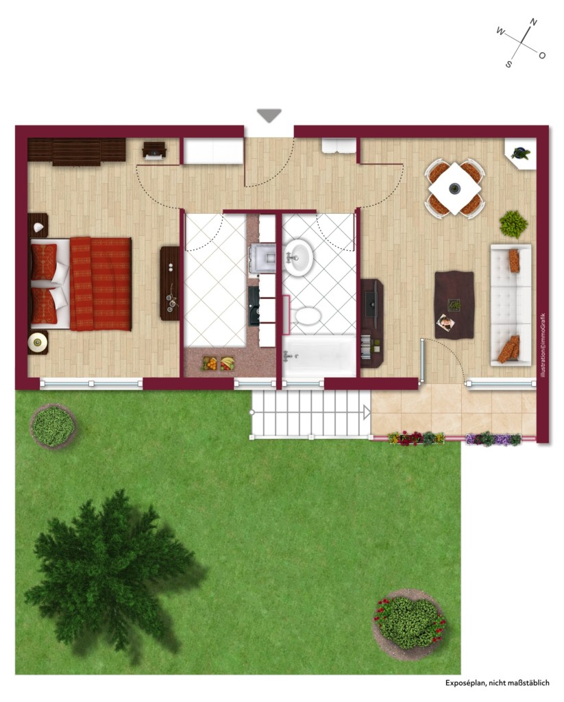 HOCHPARTERRE Etagenwohnung Reinheim