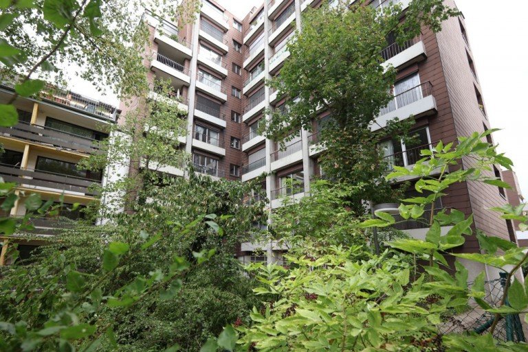HINTERE HAUSANSICHT Darmstadt Etagenwohnung Single-Wohnung an der Mathildenh�he