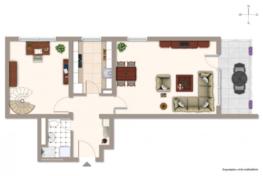 6. OBERGESCHOSS Etagenwohnung M�hltal