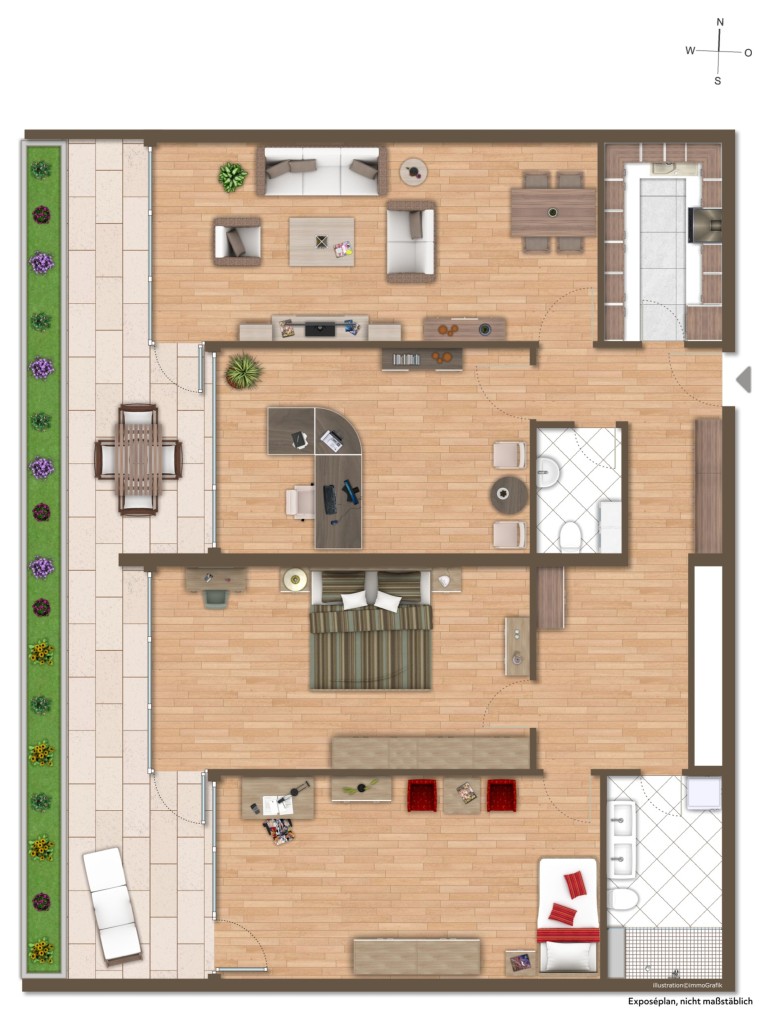 4. OBERGESCHOSS Etagenwohnung Darmstadt