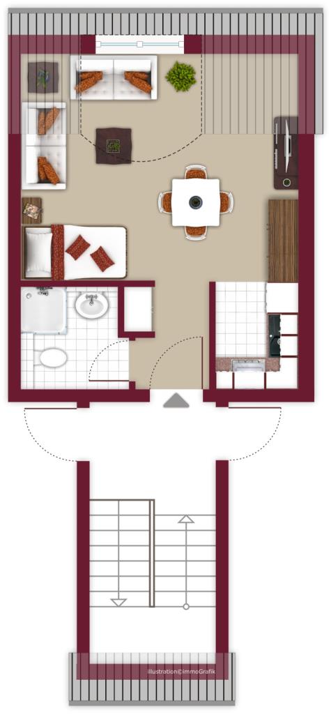 4. OBERGESCHOSS Etagenwohnung Darmstadt