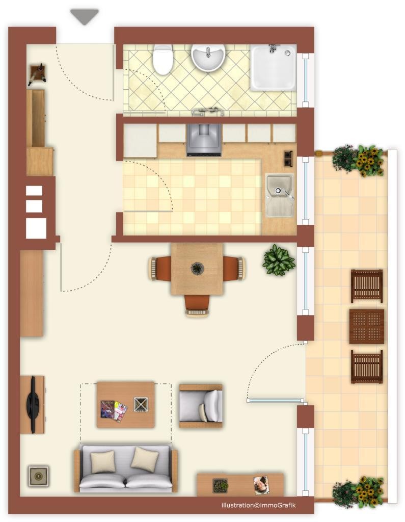GRUNDRISS Etagenwohnung Darmstadt
