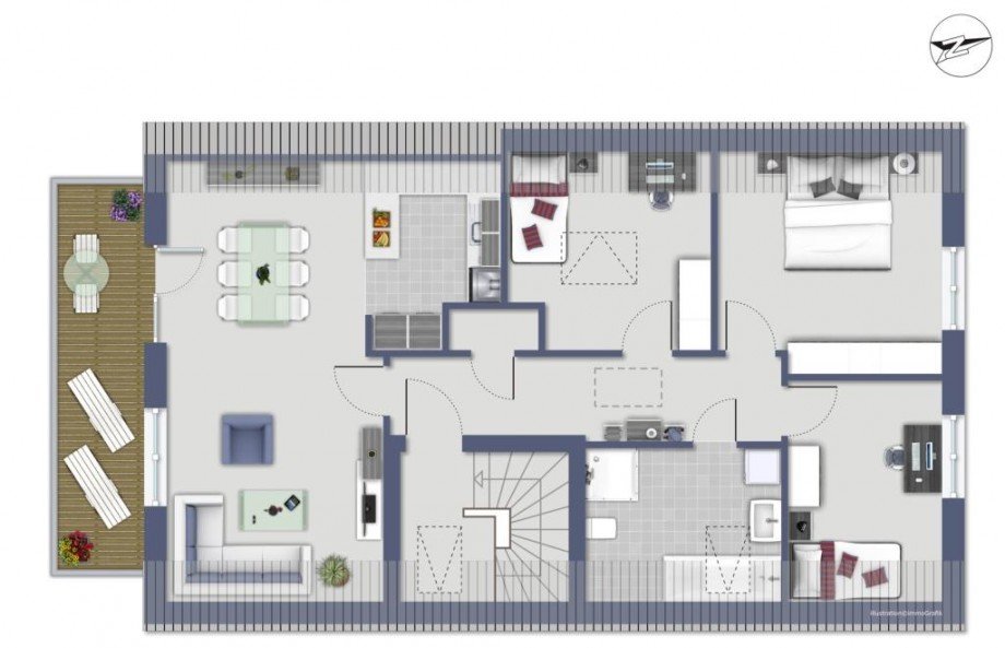 OBER- / DACHGESCHOSS Etagenwohnung Weiterstadt