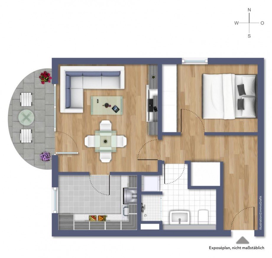 3. OBERGESCHOSS Etagenwohnung Darmstadt