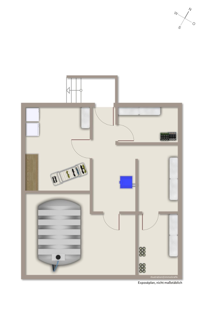 KELLERGESCHOSS Doppelhaush�lfte Reinheim