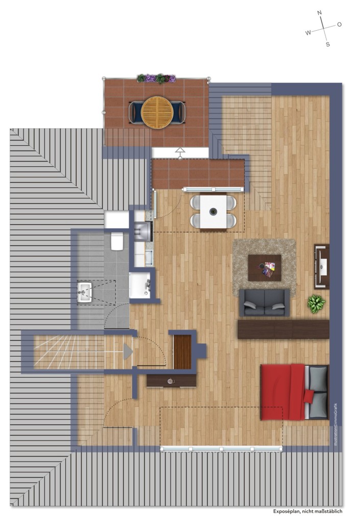 DACHGESCHOSS Etagenwohnung Darmstadt