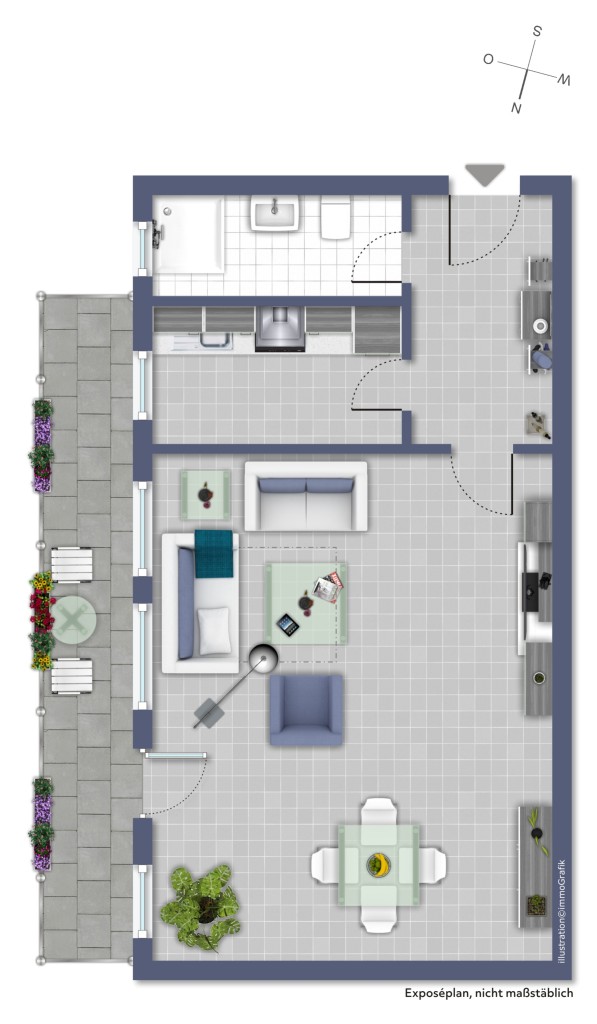 3. OBERGESCHOSS = DG Etagenwohnung Darmstadt