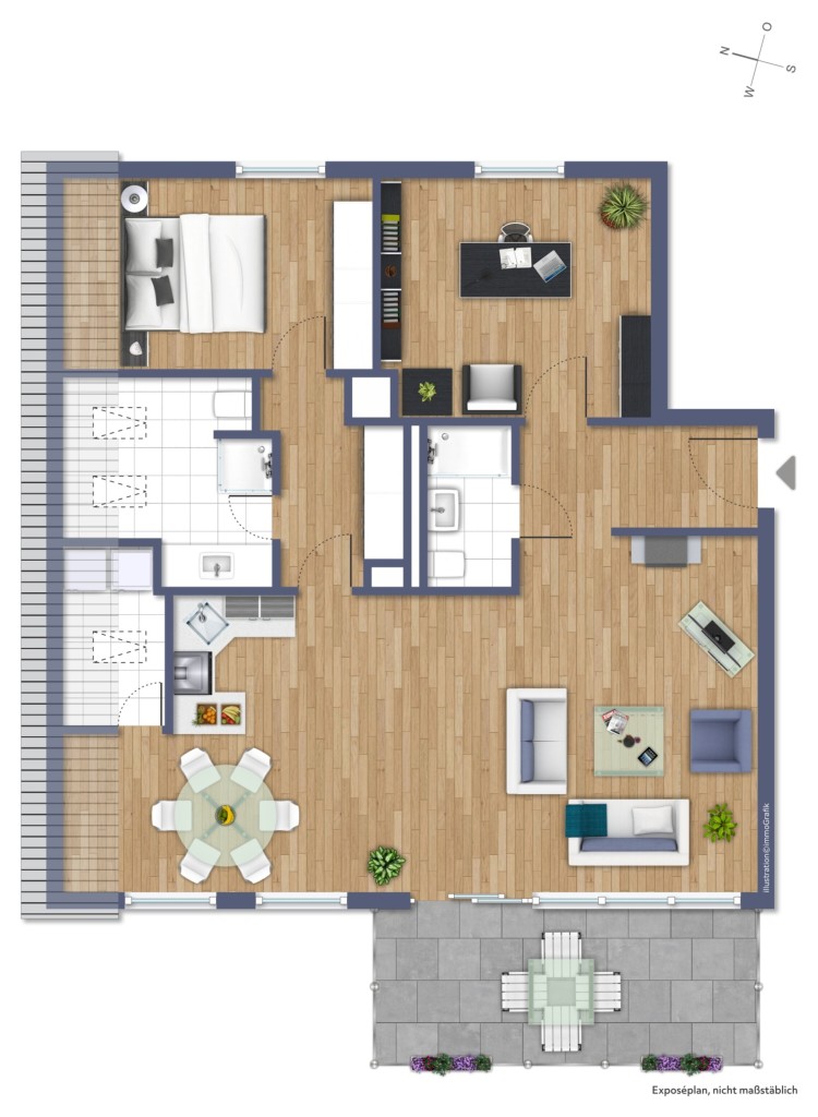 4. OBERGESCHOSS Etagenwohnung Langen