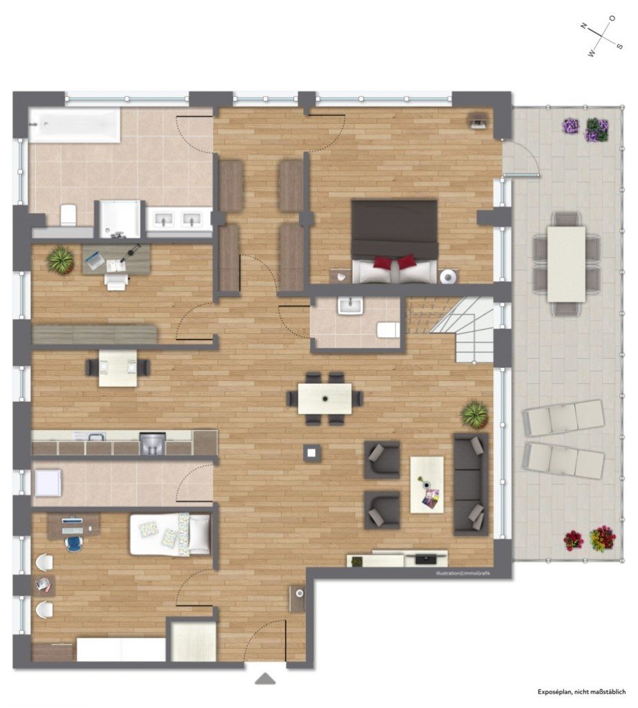 2. OBERGESCHOSS Etagenwohnung Darmstadt