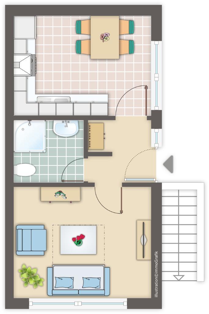 ERDGESCHOSS Etagenwohnung Darmstadt
