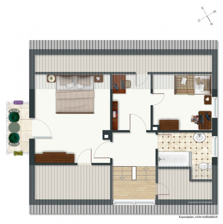 OBERGESCHOSS Einfamilienhaus Riedstadt