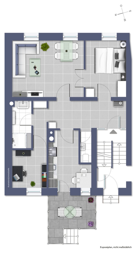 HOCHPARTERRE Etagenwohnung Darmstadt