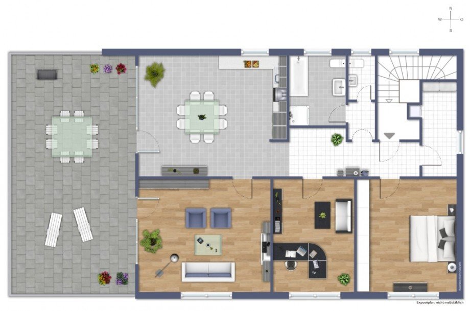1. OBERGESCHOSS Etagenwohnung Messel