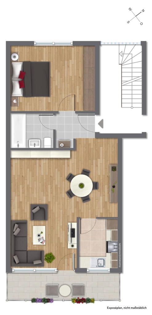 1. OBERGESCHOSS Etagenwohnung Darmstadt