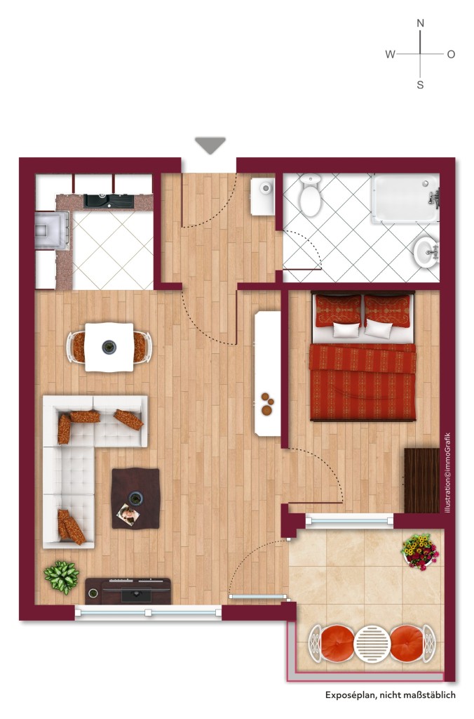 GRUNDRISS Etagenwohnung Darmstadt