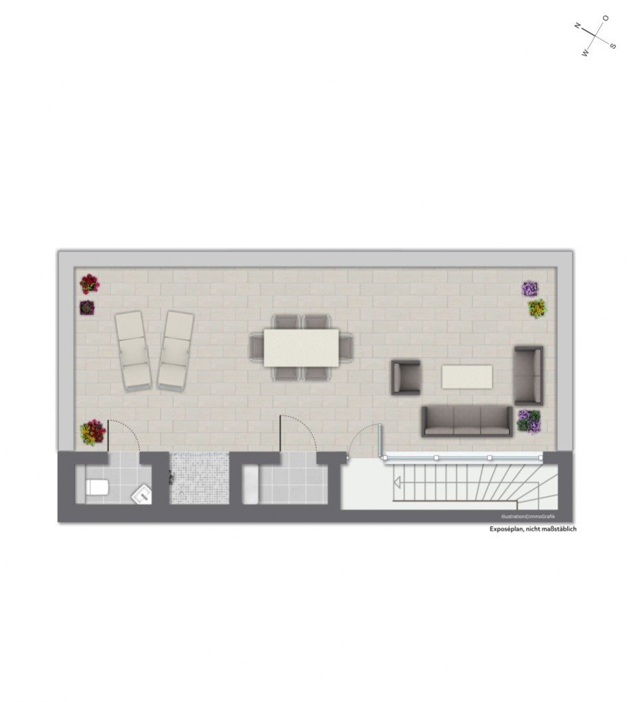 DACHTERRASSE / 3. OG Etagenwohnung Darmstadt