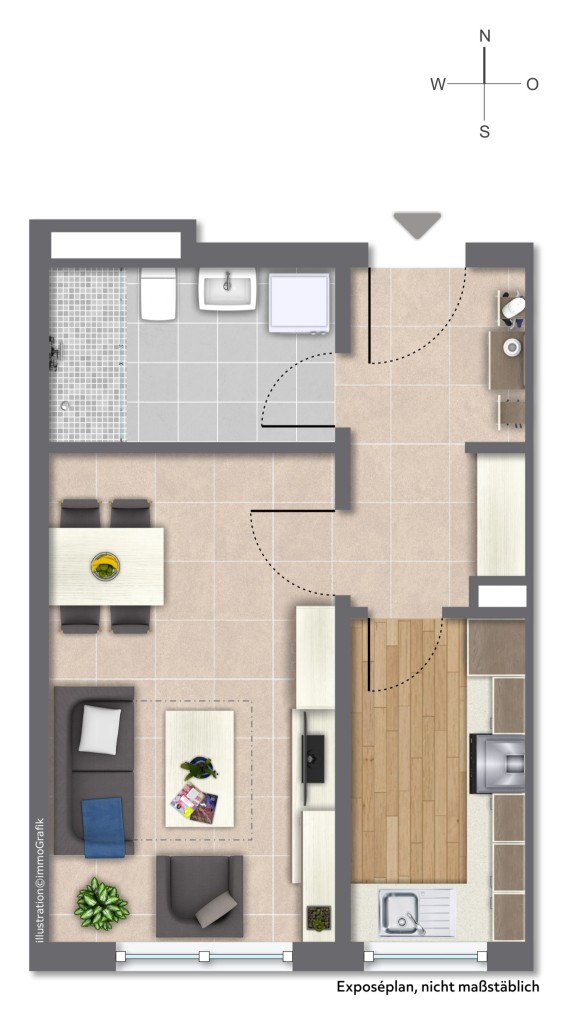 GRUNDRISS Etagenwohnung Darmstadt