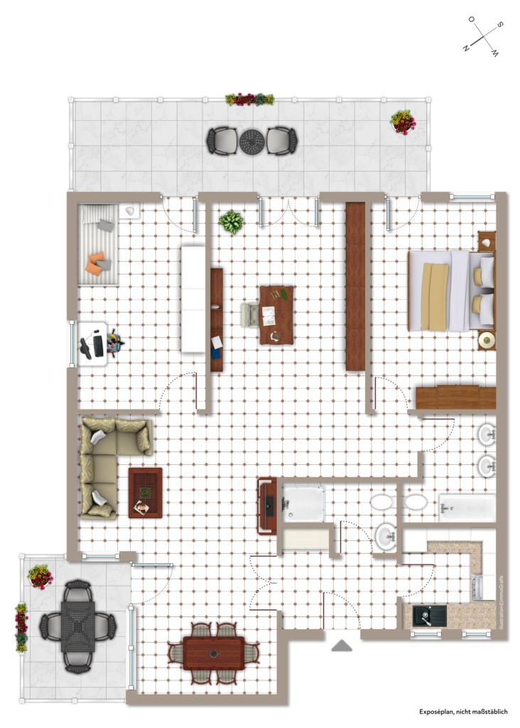 1. OBERGESCHOSS Etagenwohnung M�hltal