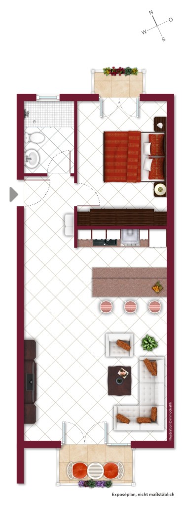 1. OBERGESCHOSS Etagenwohnung Griesheim