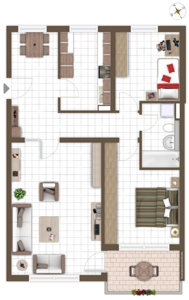 1. OBERGESCHOSS Etagenwohnung Darmstadt