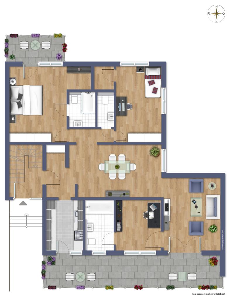 1. OBERGESCHOSS Etagenwohnung Darmstadt