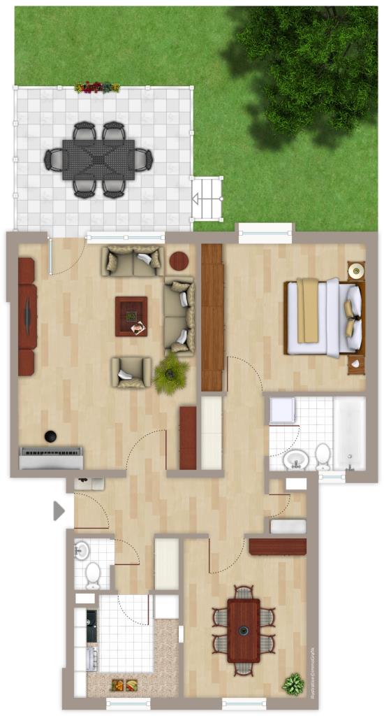 HOCHPARTERRE Etagenwohnung Darmstadt
