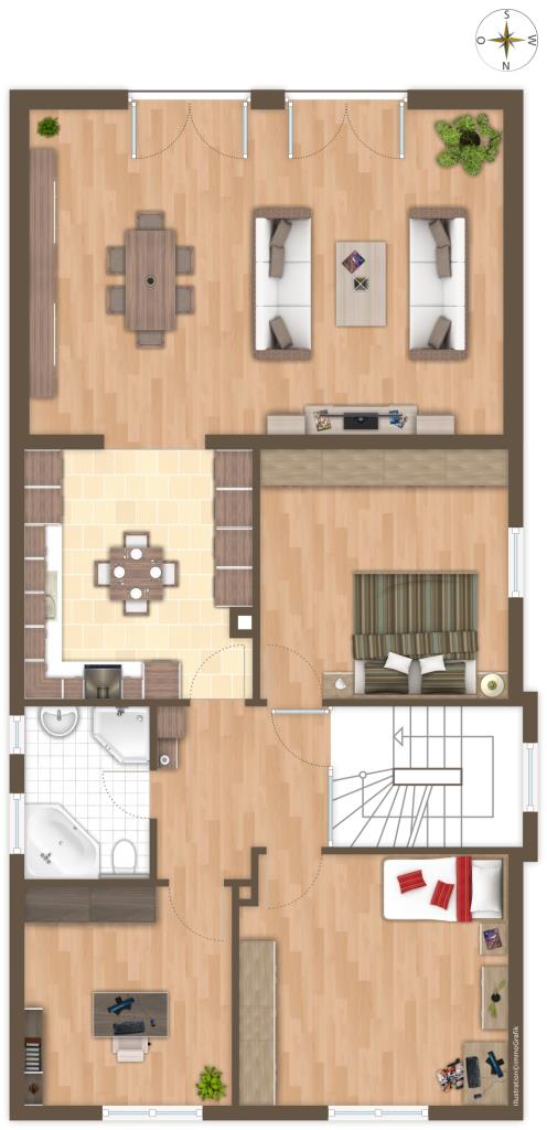 1. OBERGESCHOSSS Etagenwohnung Pfungstadt