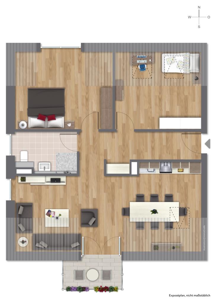 DACHGESCHOSS Etagenwohnung Darmstadt