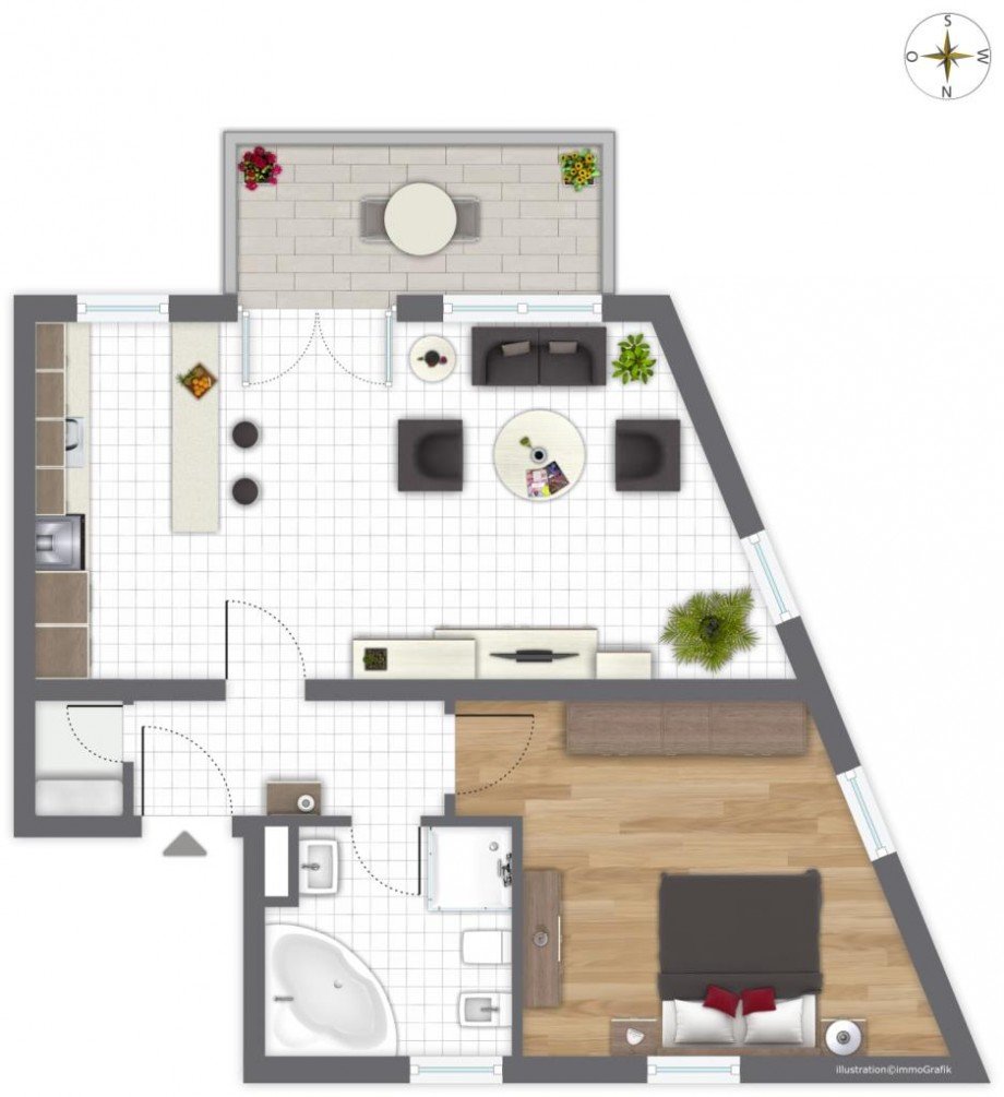 1. OBERGESCHOSS Etagenwohnung Griesheim