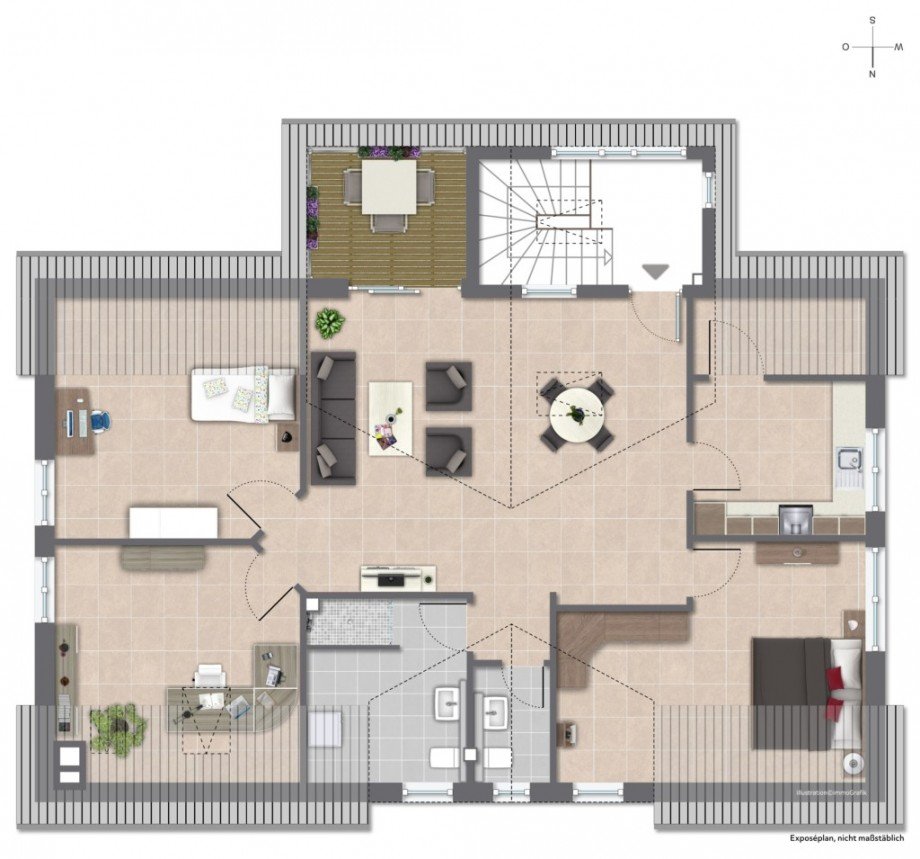 GRUNDRISS Etagenwohnung M�hltal