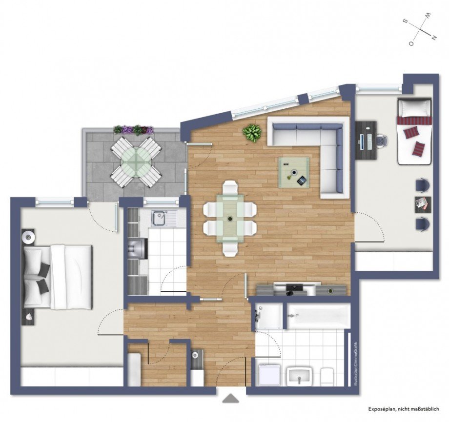 ERDGESCHOSS Etagenwohnung Darmstadt
