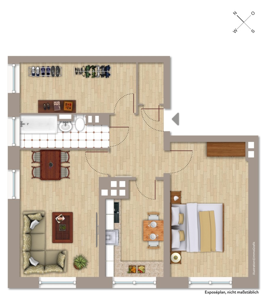 1. OBERGESCHOSS Wohnung Darmstadt