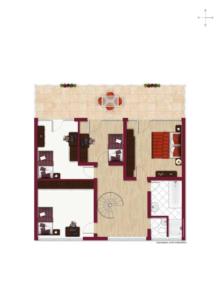 OBERGESCHOSS Einfamilienhaus Seeheim-Jugenheim