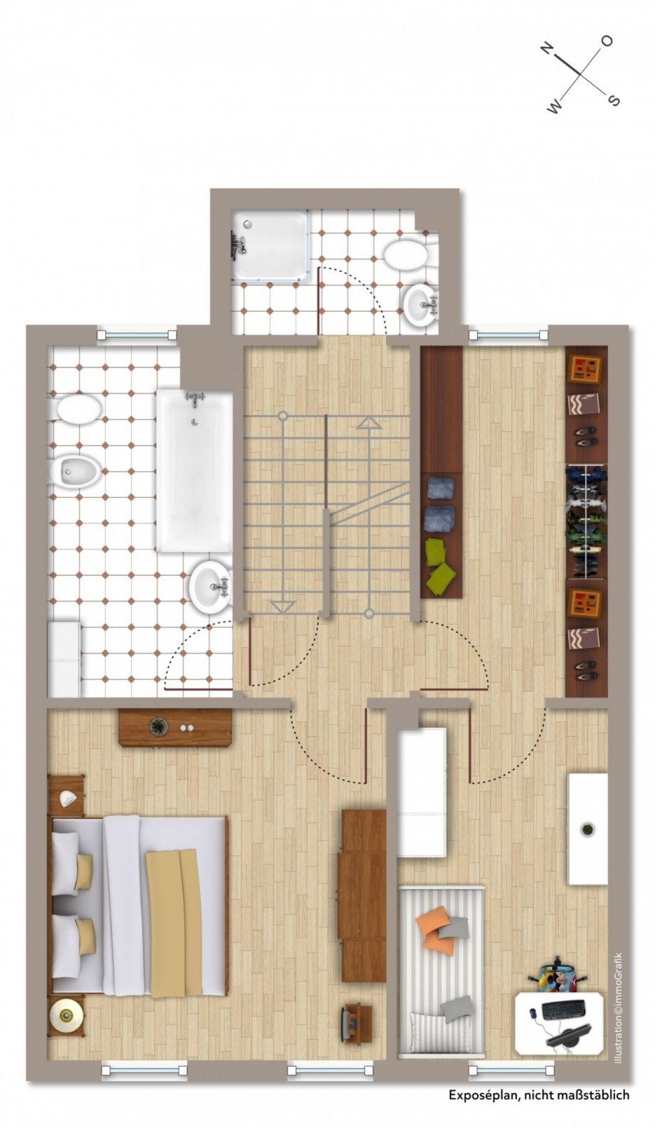 OBERGESCHOSS HAUPTGEB�UDE Einfamilienhaus Darmstadt