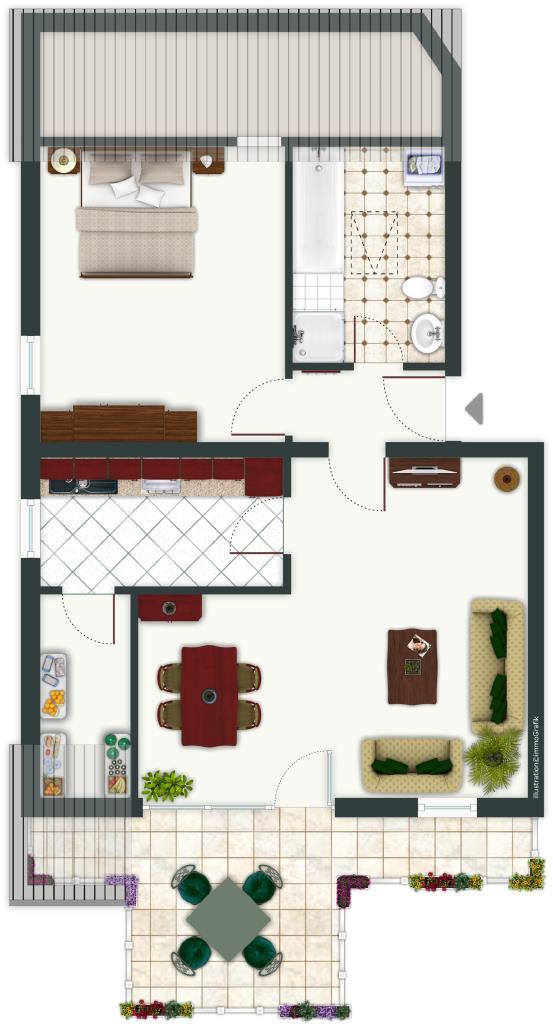 DACHGESCHOSS Etagenwohnung Gro�-Bieberau