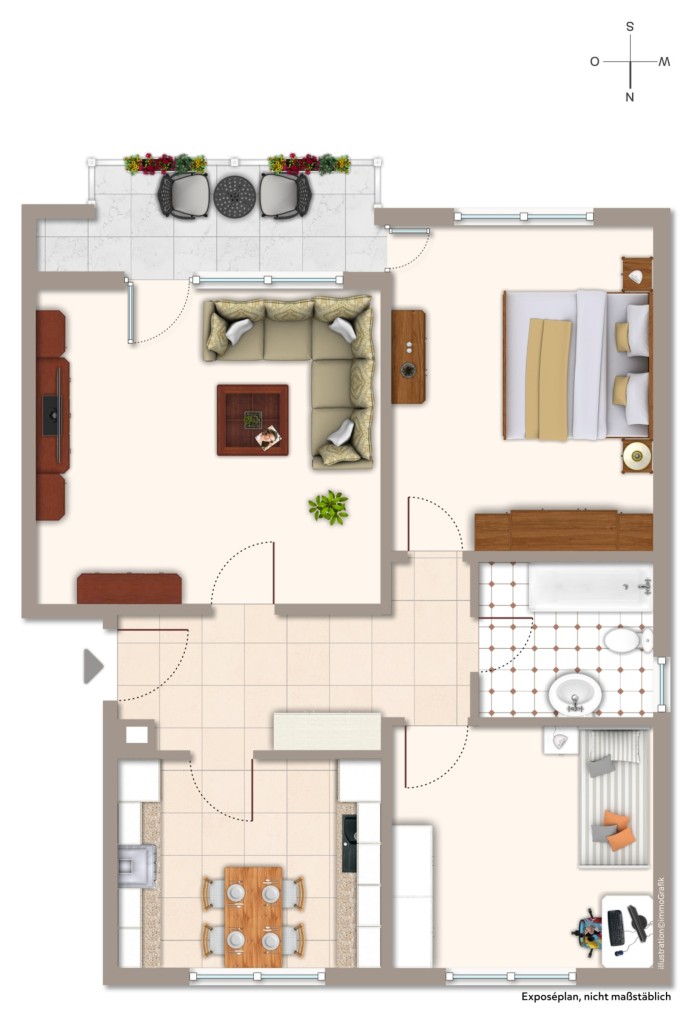 1. OBERGESCHOSS Etagenwohnung Darmstadt