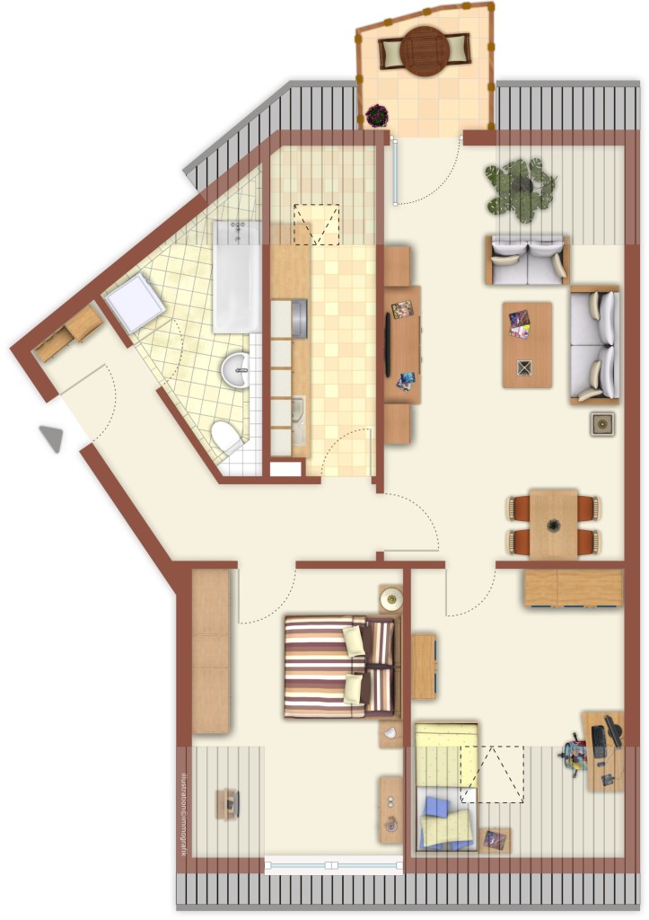 4. OBERGESCHOSS Etagenwohnung Darmstadt