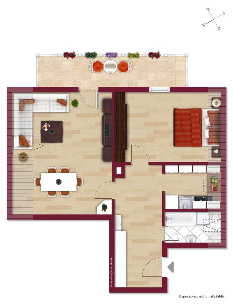 GRUNDRISS Etagenwohnung Pfungstadt